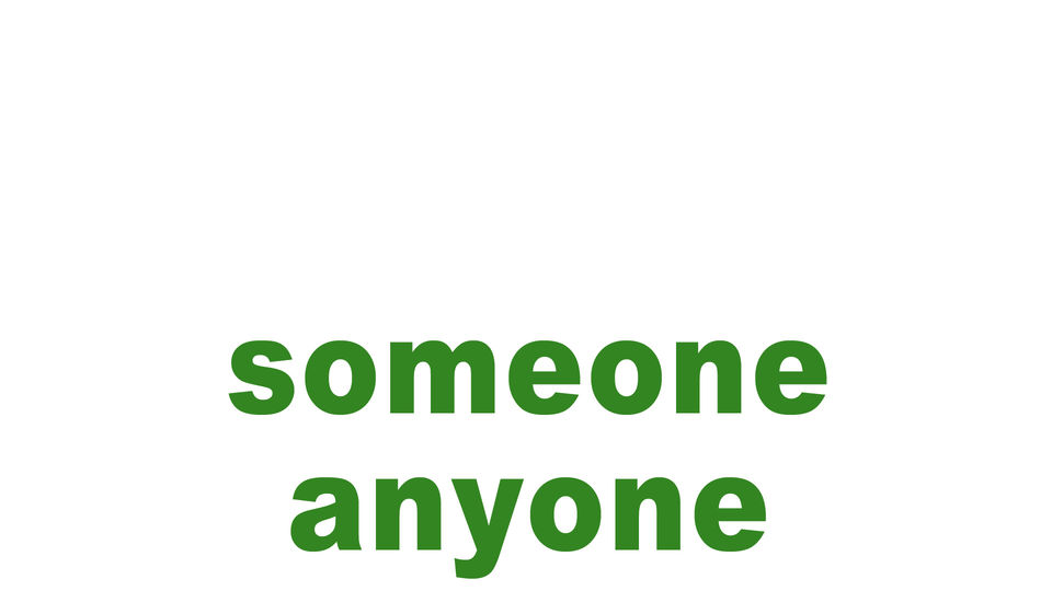 someone/anyone