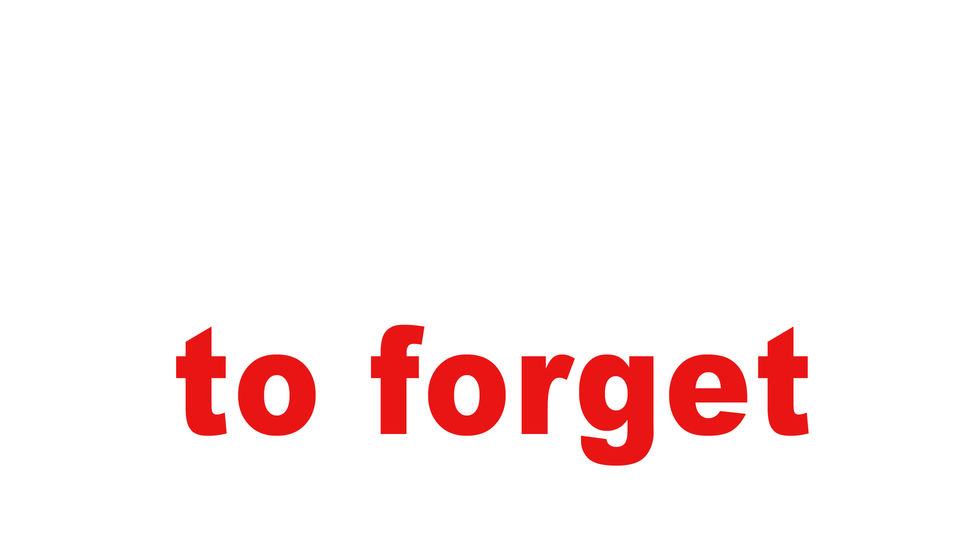 to forget