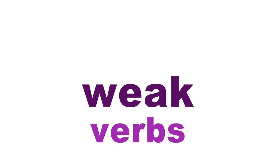 weak verbs